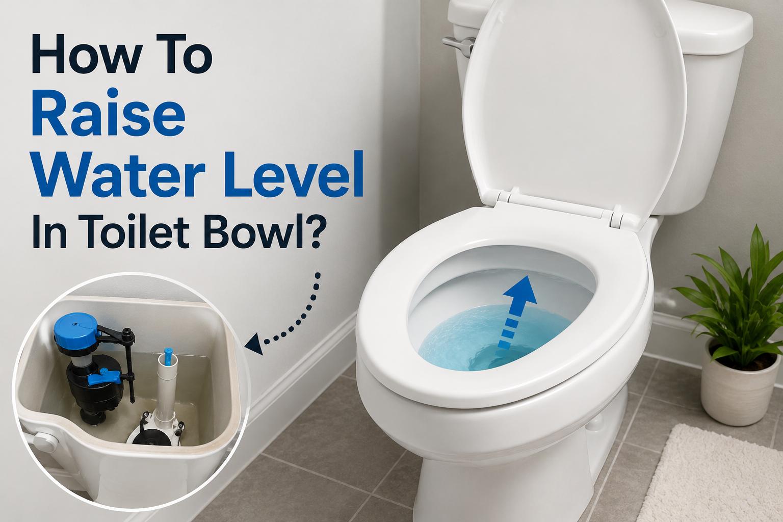 How To Raise Water Level In Toilet Bowl?