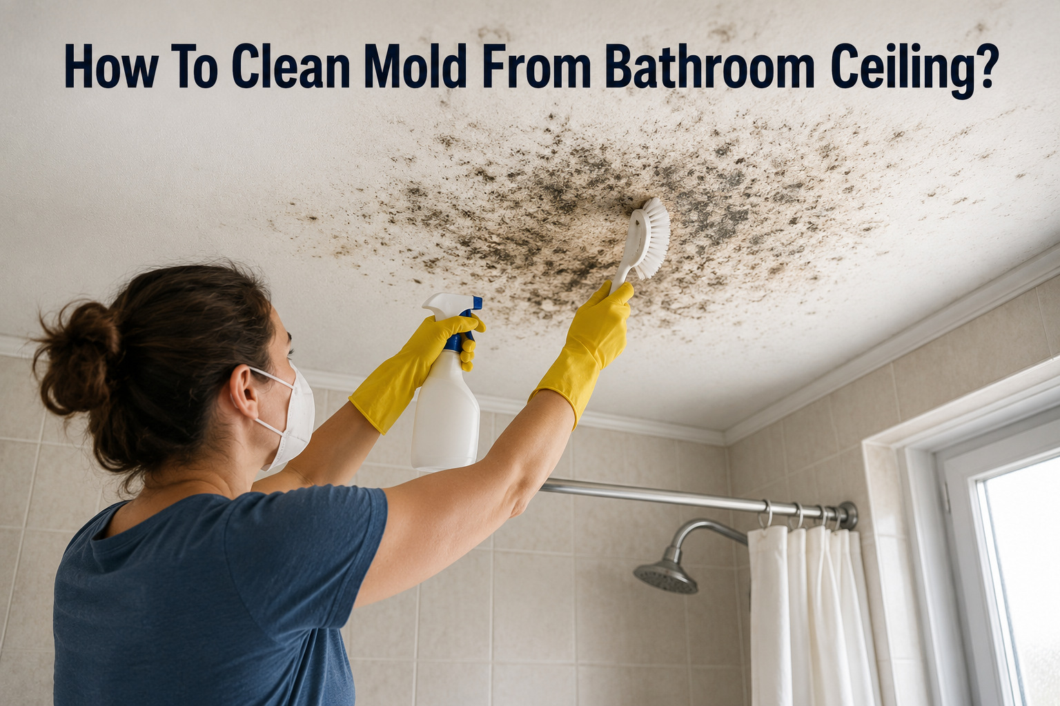 How to Clean Mold from Bathroom Ceiling