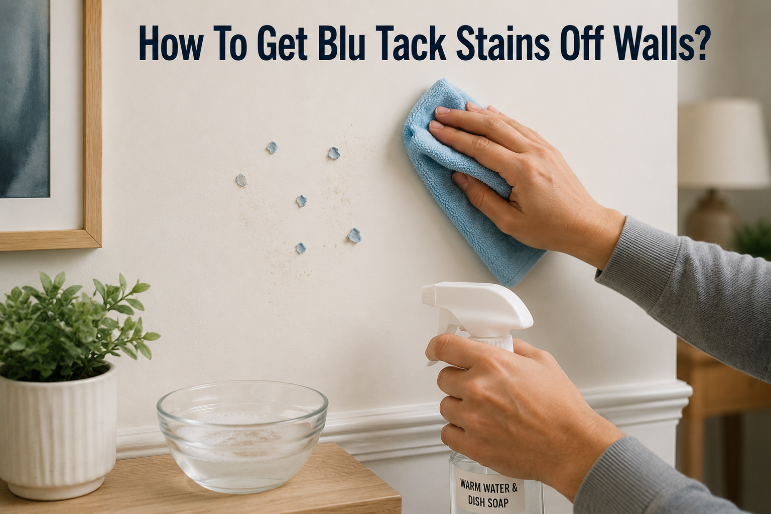 How To Get Blu Tack Stains Off Walls