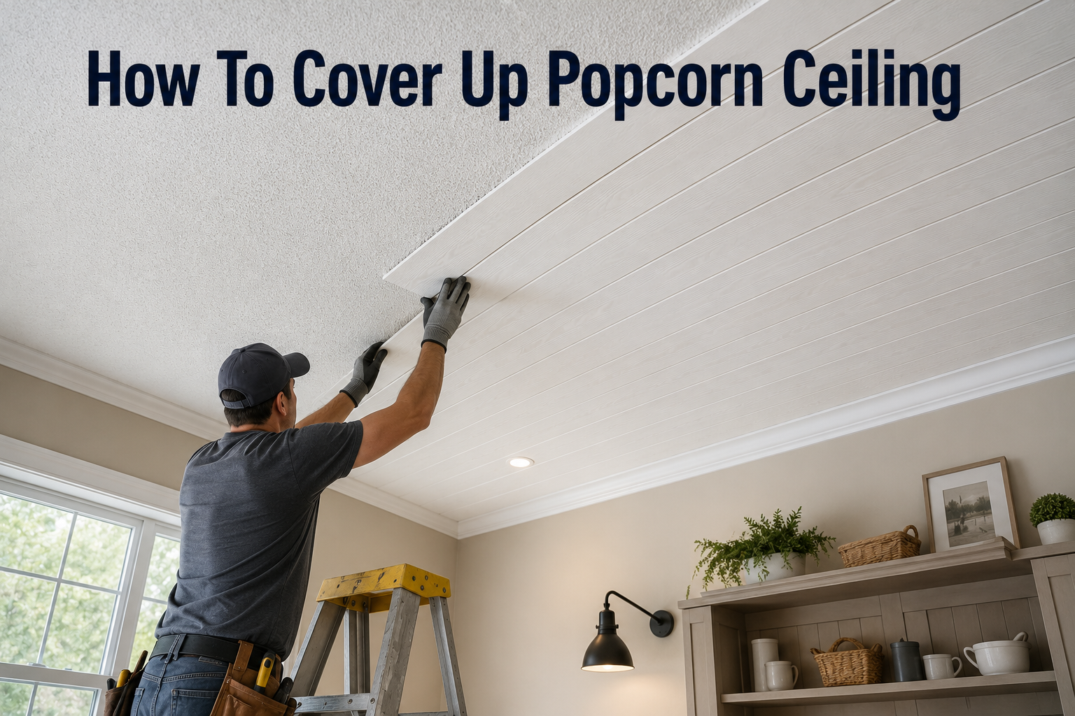 How to Cover Up Popcorn Ceiling