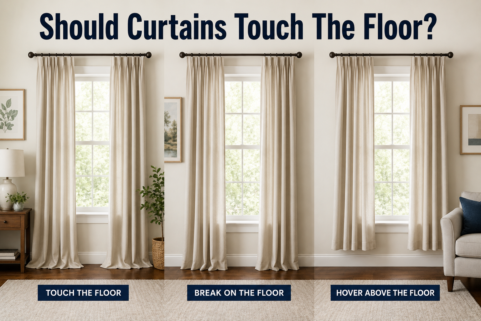 Should Curtains Touch the Floor