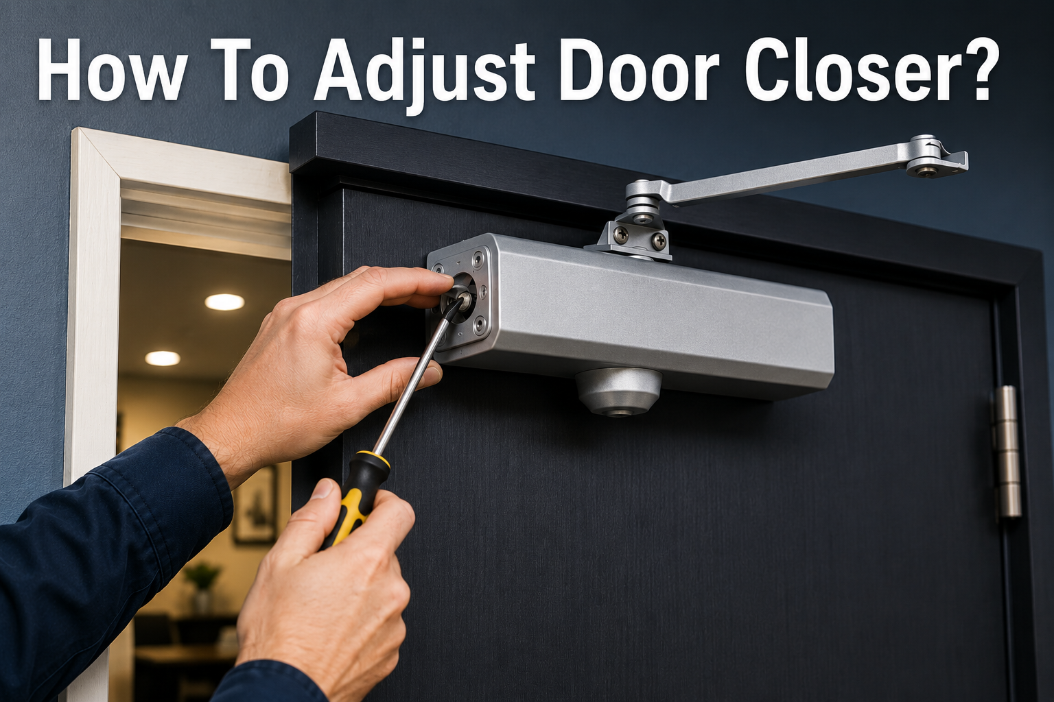 How to Adjust a Door Closer