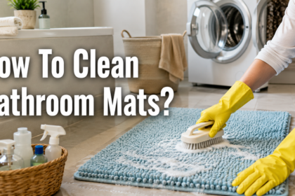 How to Clean Bathroom Mats