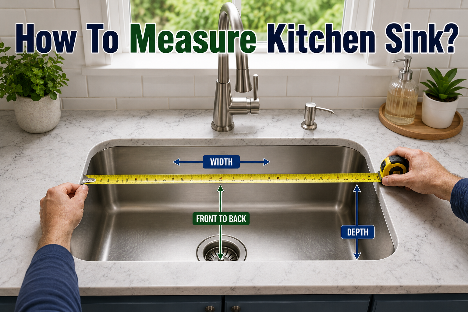 How to Measure a Kitchen Sink