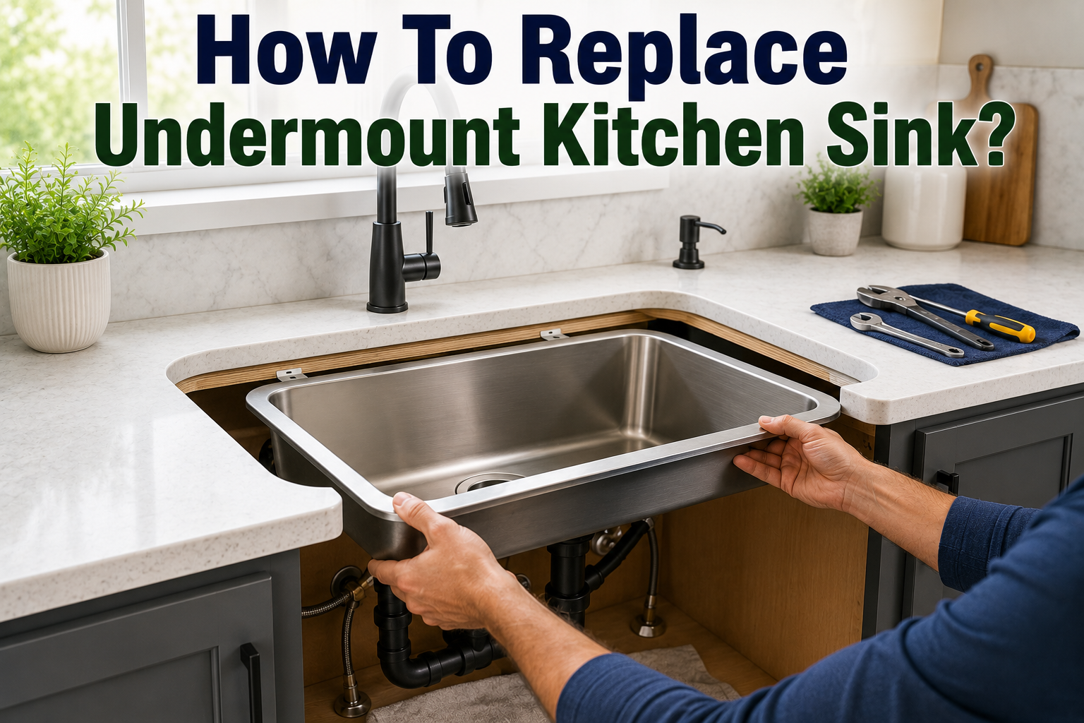 How to Replace an Undermount Kitchen Sink?