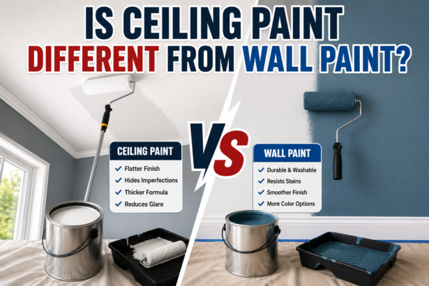 Is Ceiling Paint Different From Wall Paint?