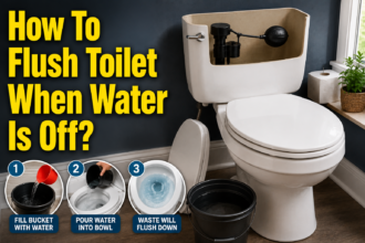 How to Flush Toilet When Water Is Off?