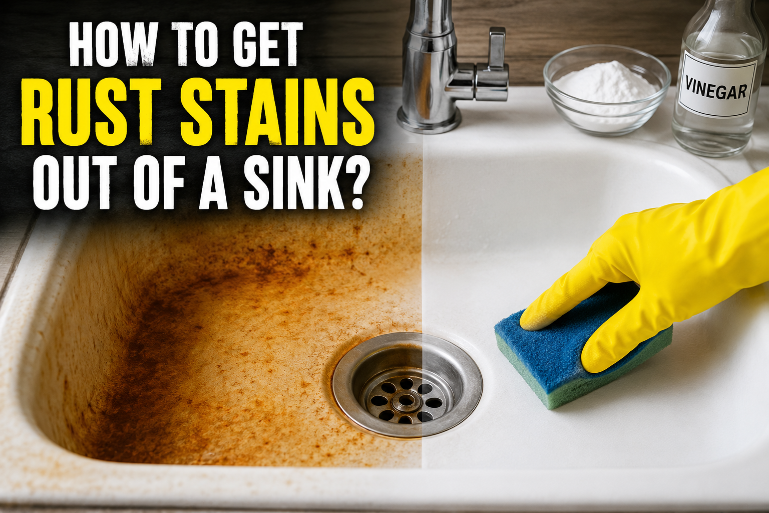How to Get Rust Stains Out of a Sink