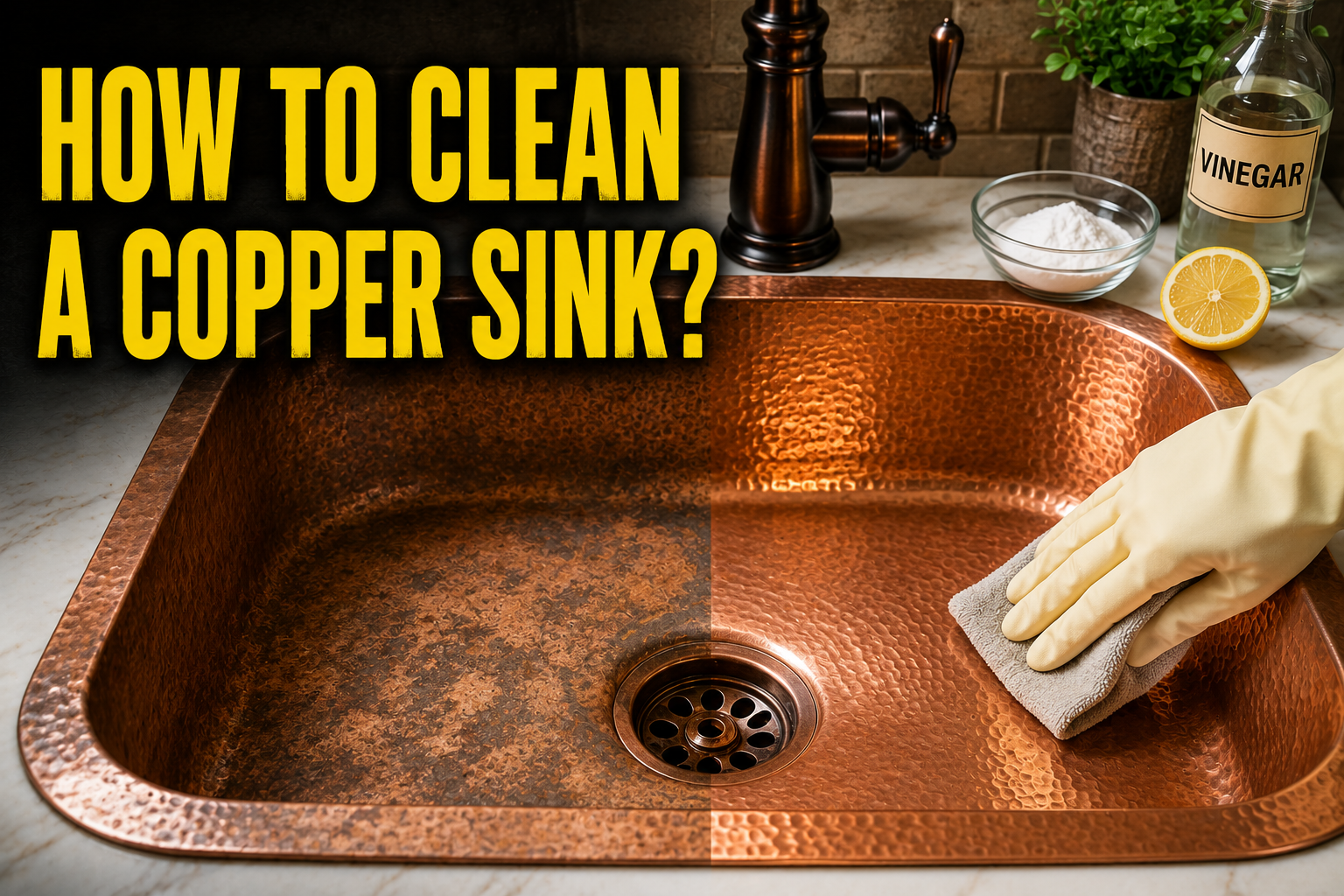 How to Clean a Copper Sink?
