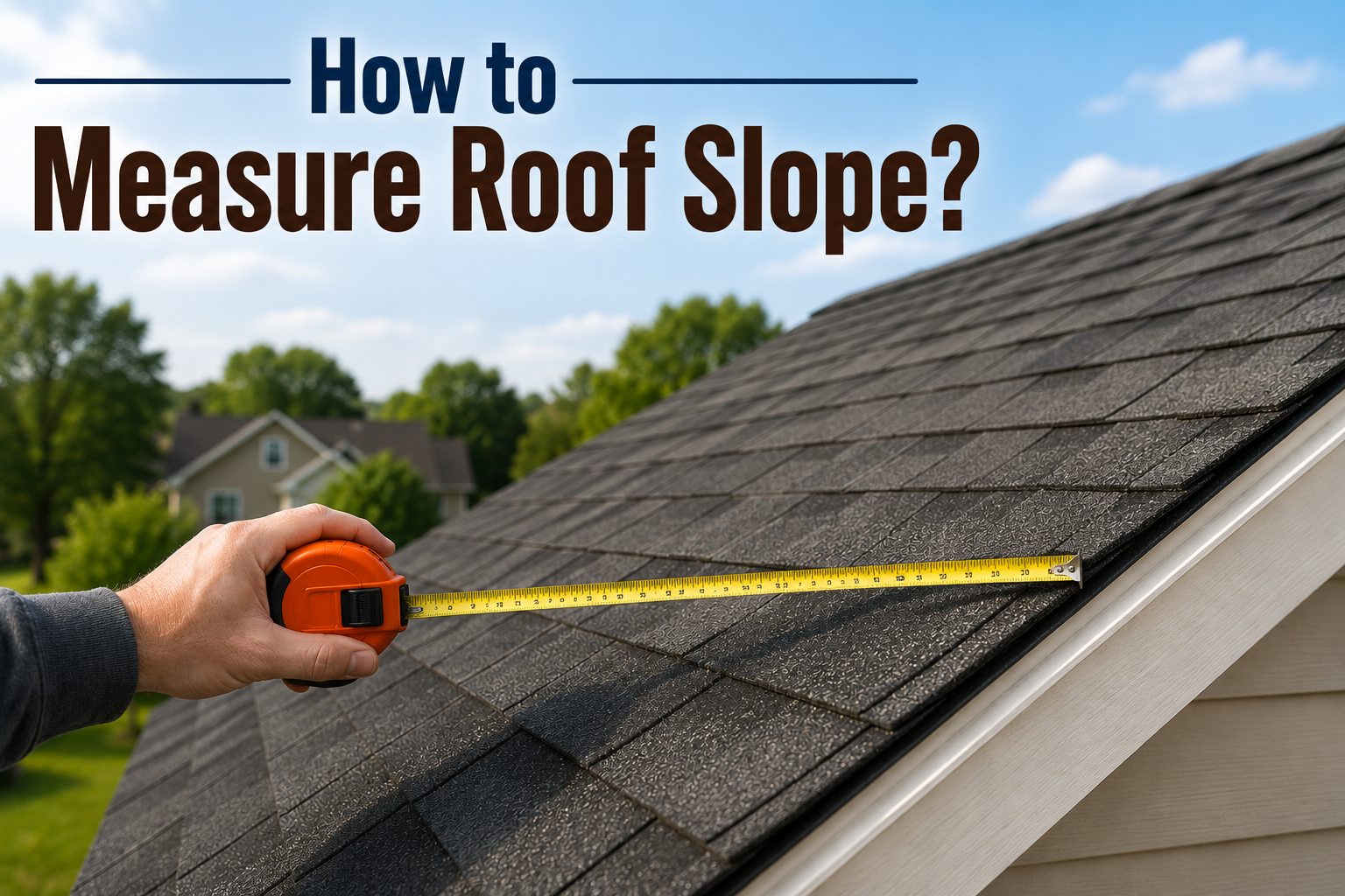 How to Measure Roof Slope?