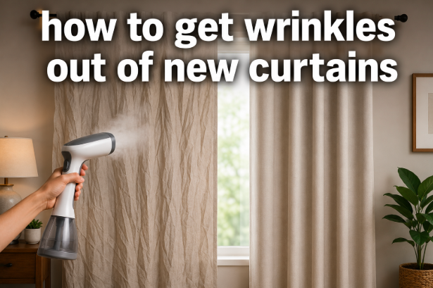 How to Get Wrinkles Out of New Curtains