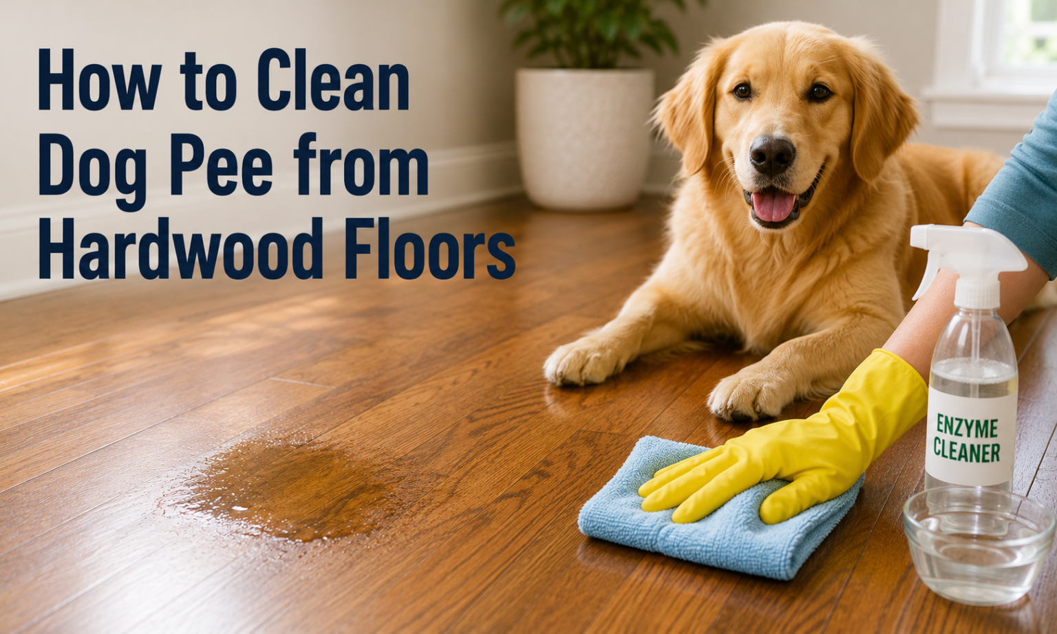 How to Clean Dog Pee from Hardwood Floors