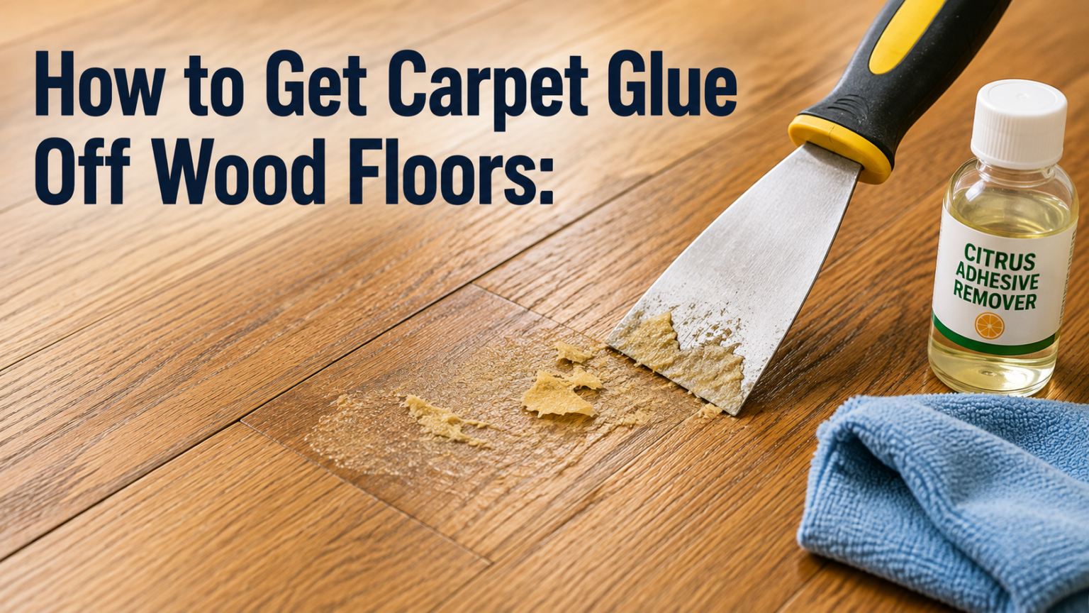 How to Get Carpet Glue Off Wood Floors?