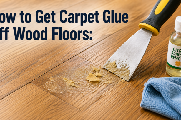 How to Get Carpet Glue Off Wood Floors?