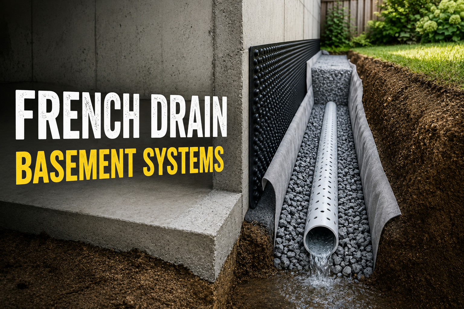 French Drain Basement Systems