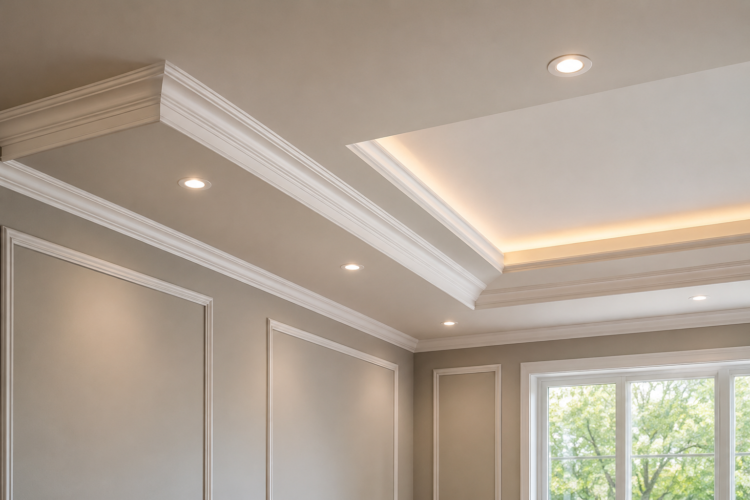 Crown Moulding with Drop Ceiling