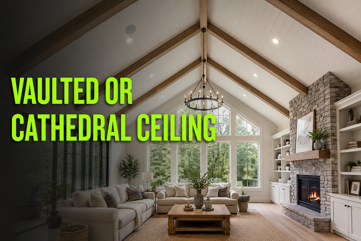 Vaulted vs. Cathedral Ceilings
