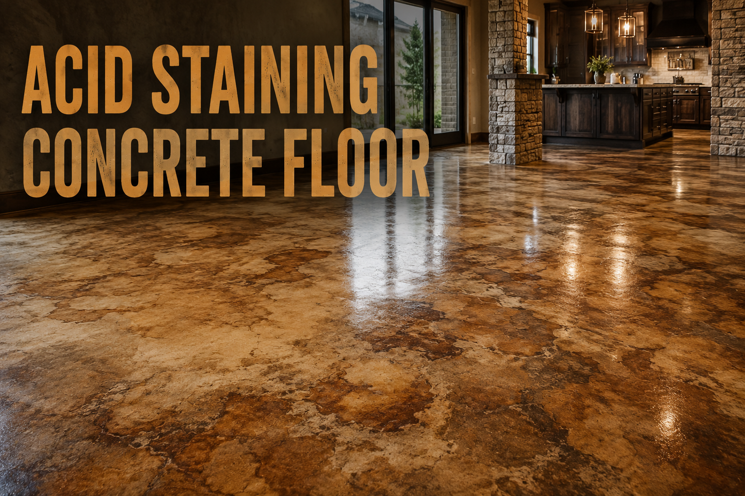 Acid Staining Concrete Floors